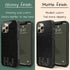 Custom 3D Initials Dark Leopard iPhone Case - Centered